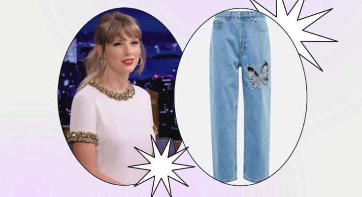 6 Dupes For Taylor Swift's $673 Butterfly Jeans From Area